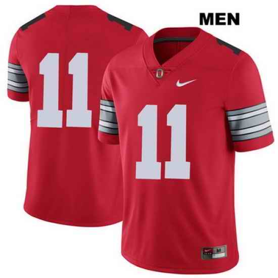 Austin Mack Stitched Ohio State Buckeyes 2018 Spring Game Authentic Mens Nike  11 Red College Football Jersey Without Name Jersey